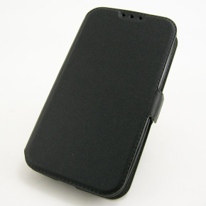 Кожен калъф тефтер стойка и клипс FLEXI Book Style за Nokia 7 Plus TA-1055 черен
